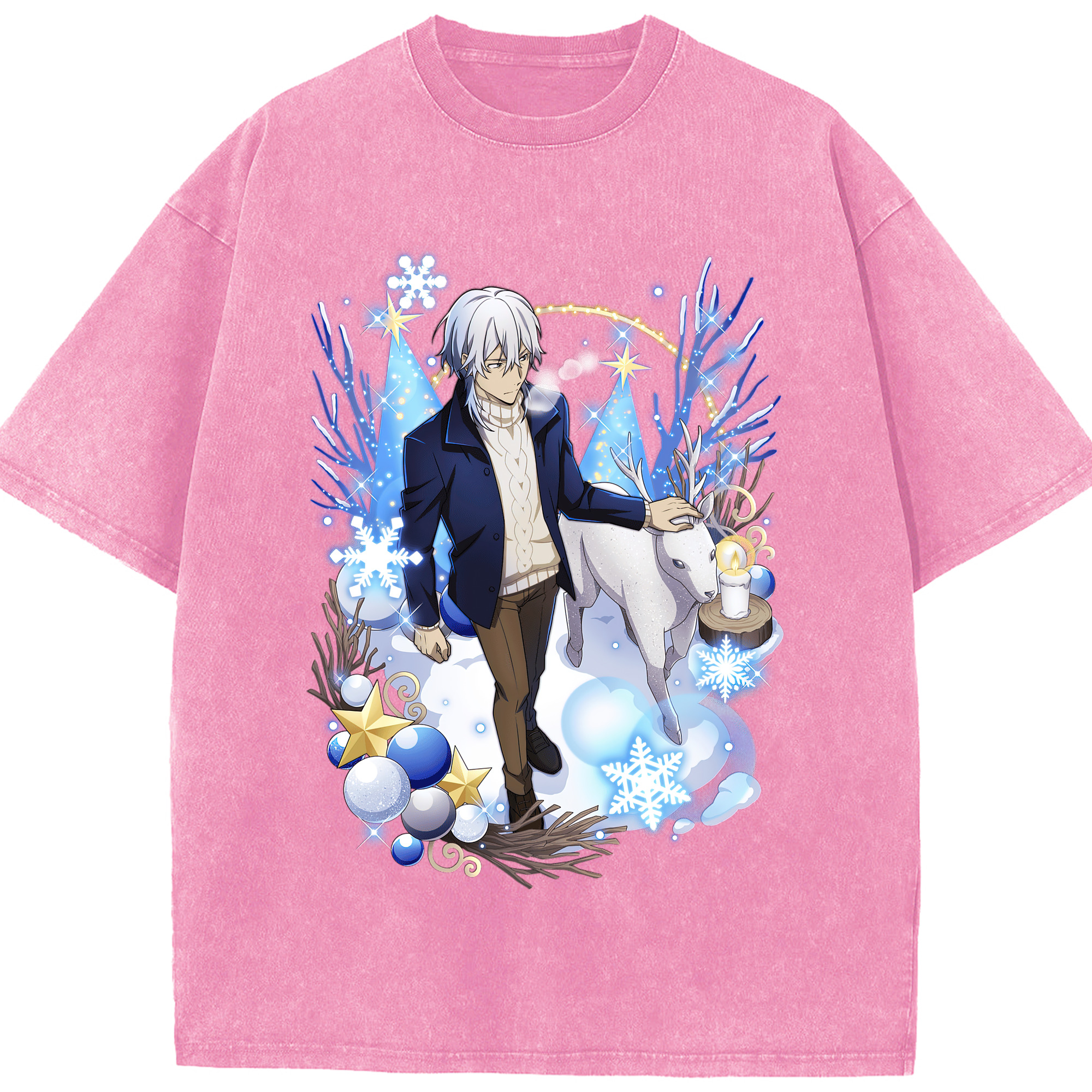 （画像用） 文豪ストレイドッグス Bungo Stray Dogs 綿100% ヴィンテージ風 半袖Tシャツ（フロントプリント）